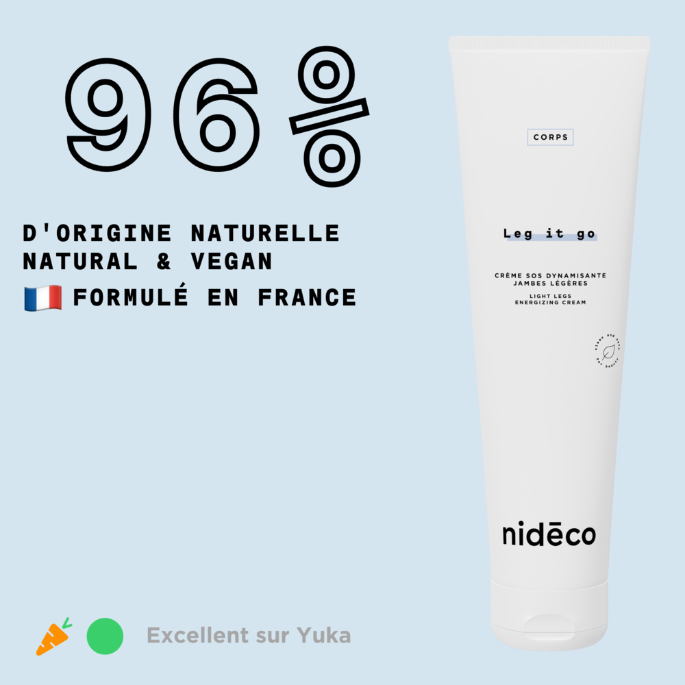 nidéco Leg it go Crème SOS dynamisante jambes lourdes