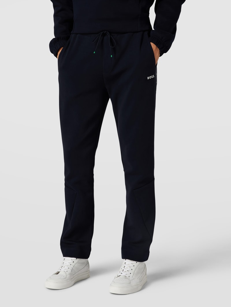 Sweatpants mit Galonstreifen Modell 'HADIM' in marineblau