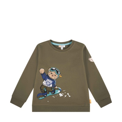 Sweatshirt, khaki für Jungs