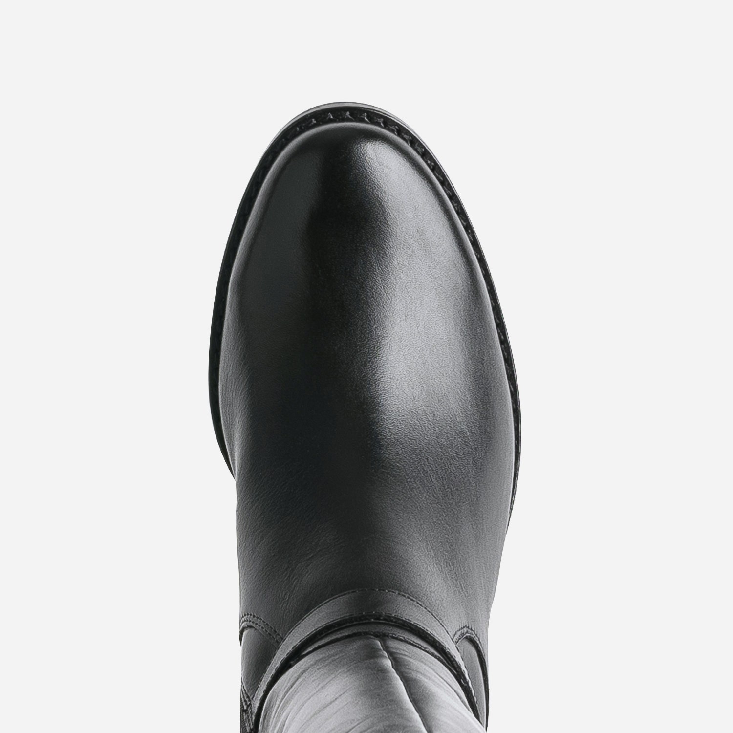 Botte CAPRICE noire cuir bi matière