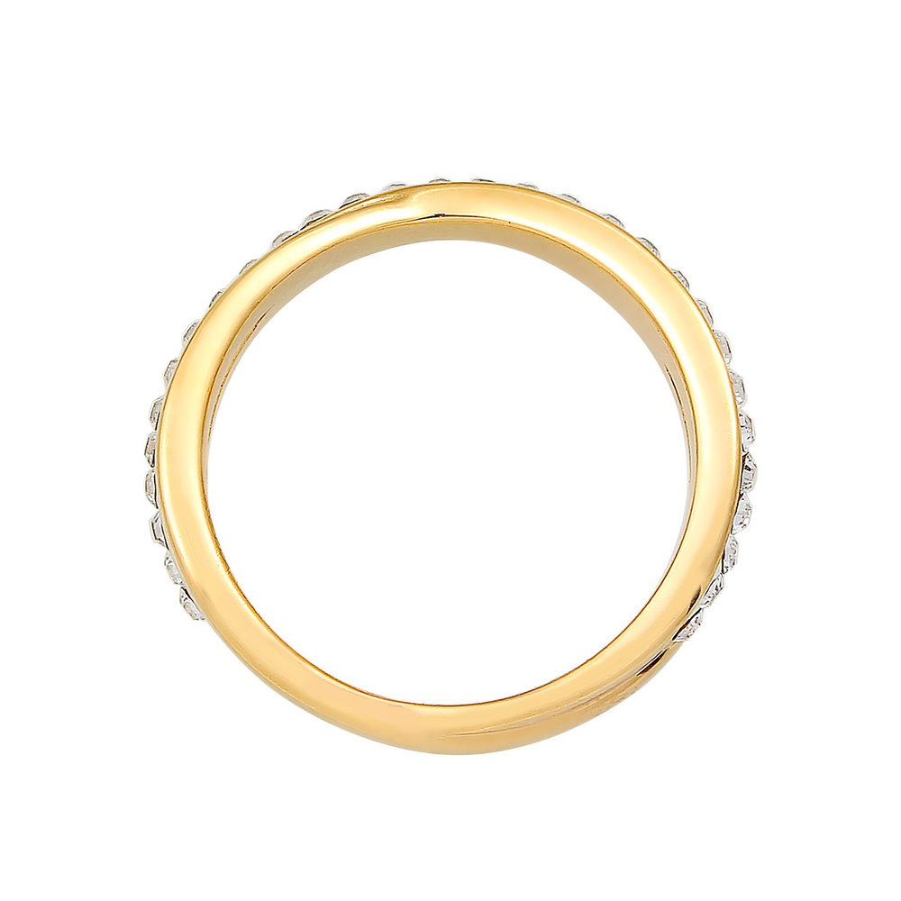 Elli Elli Bague Femme d'Emballage Élégant avec Cristaux en Argent Sterling 925 Bague