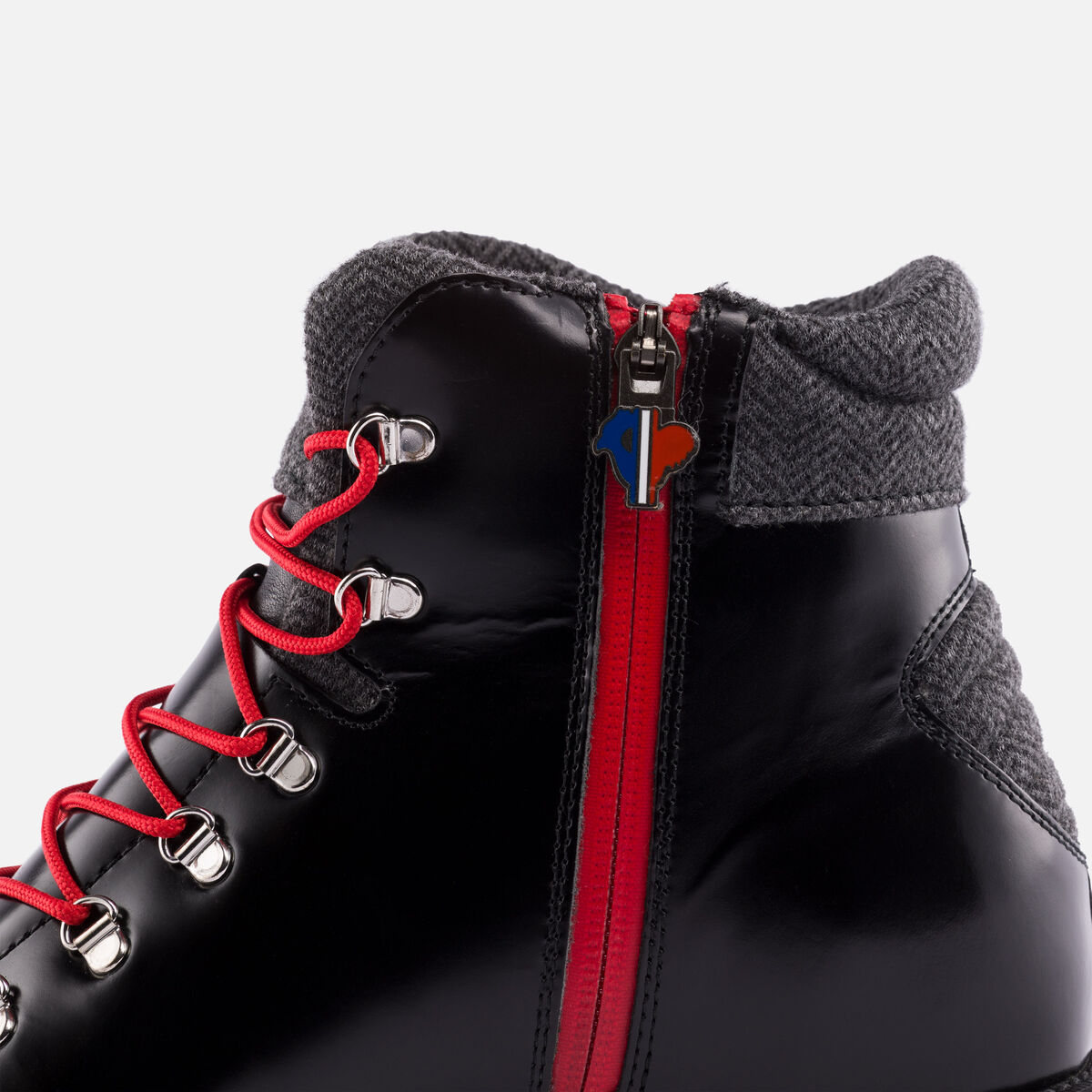 1907 Chamonix Shiny Black Herrenstiefel