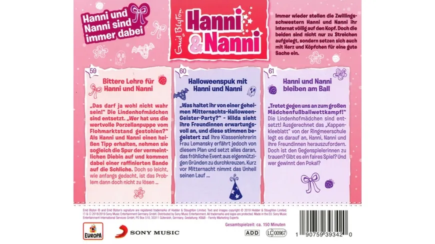 018/3er Box-Hanni und Nanni sind immer dabei (59,6