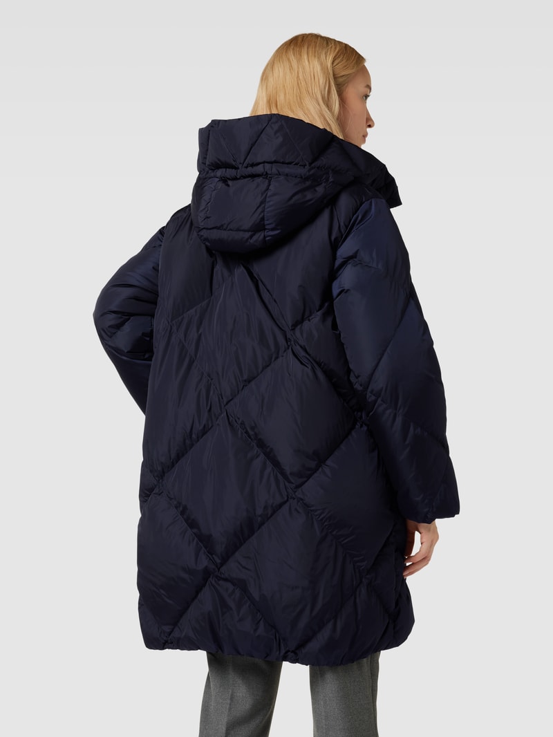 Daunenmantel mit Eingrifftaschen Modell 'CALERNO' in marineblau