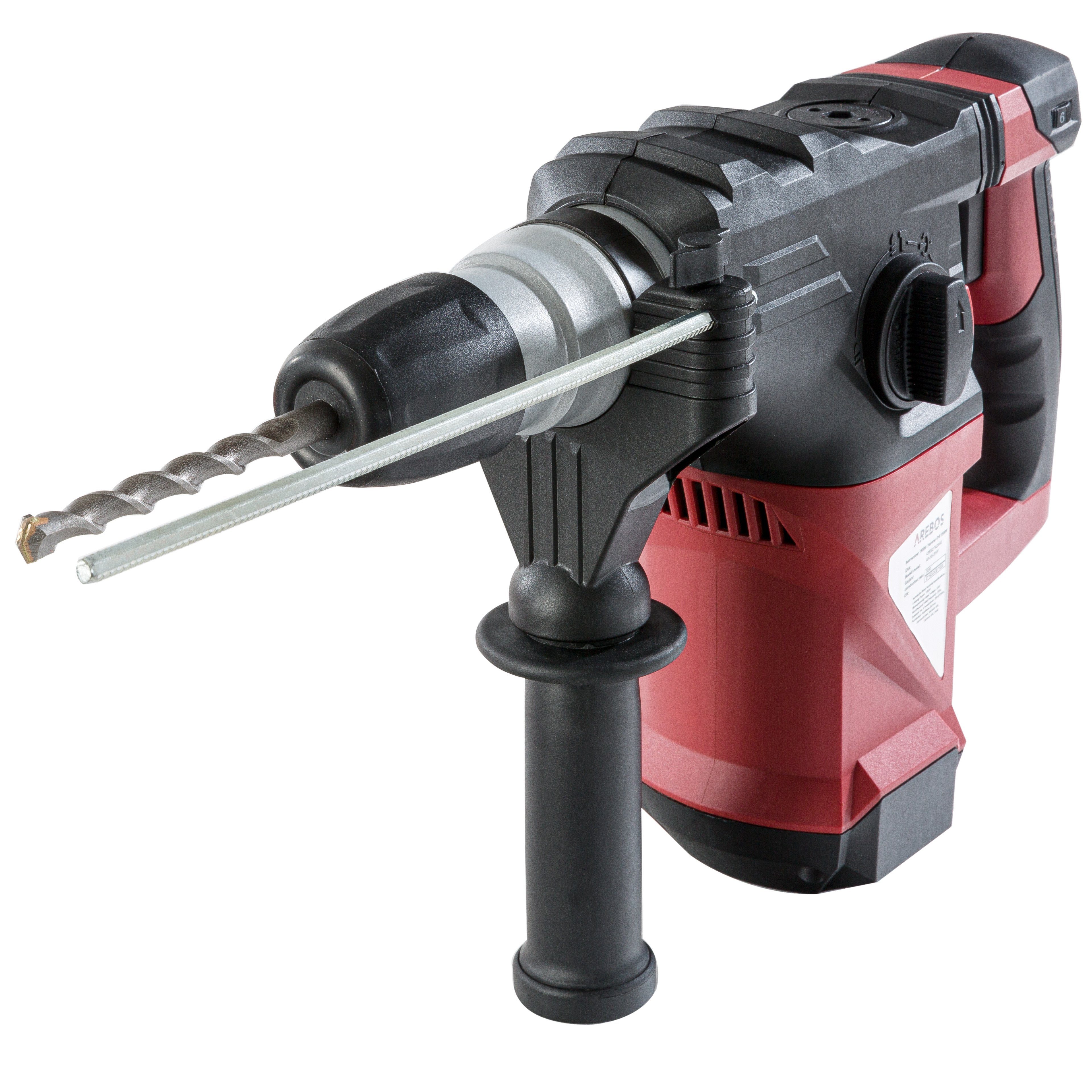 Arebos Bohrhammer Schlagbohrer 3-in-1 1500 W, 230 V, max. 4300,00 U/min, Produktabmessungen : 39.5 x 34 x 25.8 cm, 1500 Watt