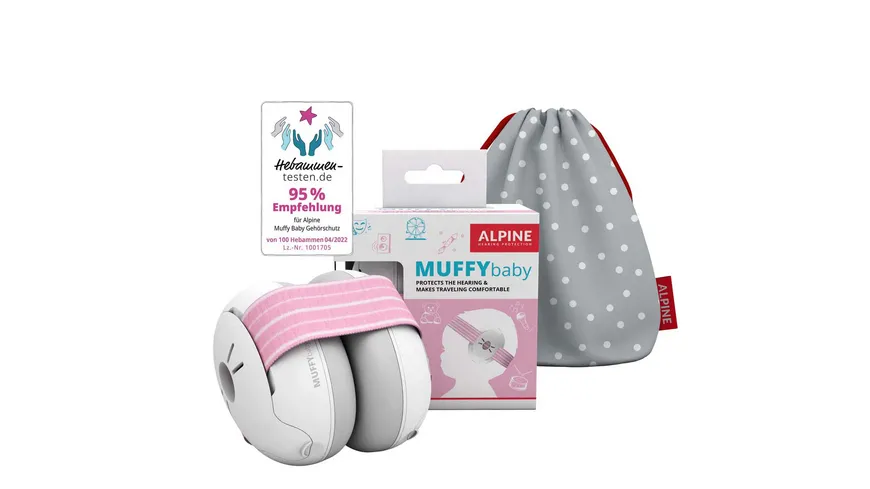 ALPINE Gehörschutz MUFFY BABY rosa