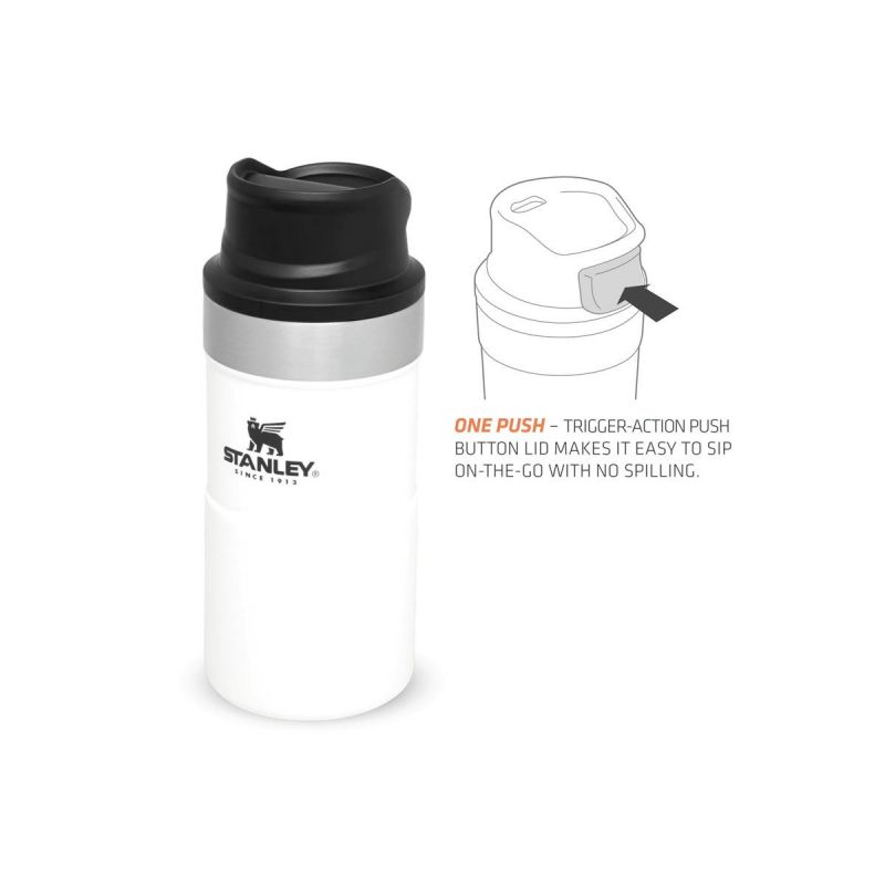 Stanley Thermoflasche, Classic Trigger-Action Travel Mug 8.5oz \/ 250ml Polar