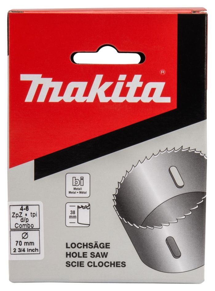 Makita Accessories P-52663 Πριόνι οπών 70 mm HSS Bi-metal White