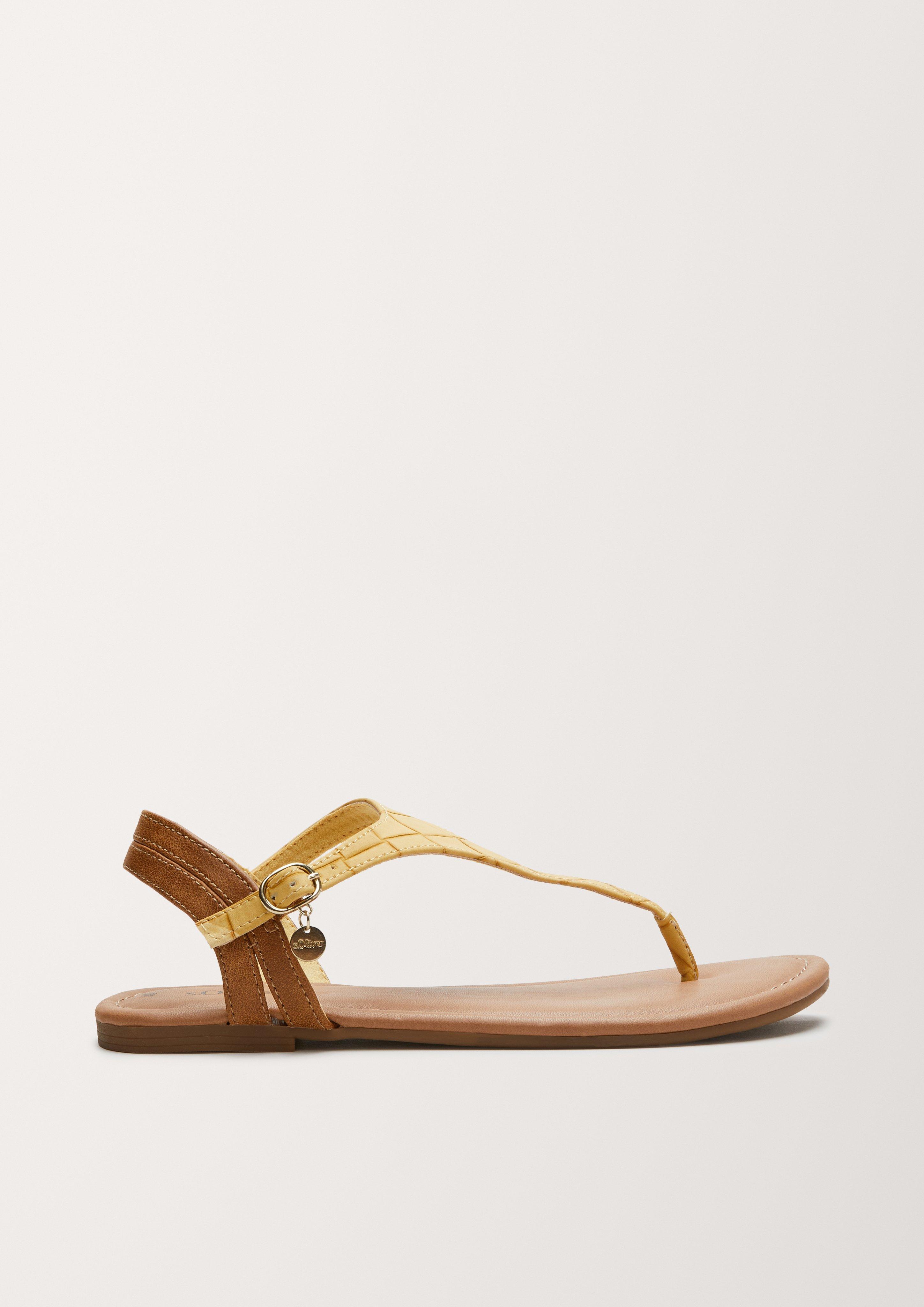 Sandalen in Leder-Optik  6005371-600