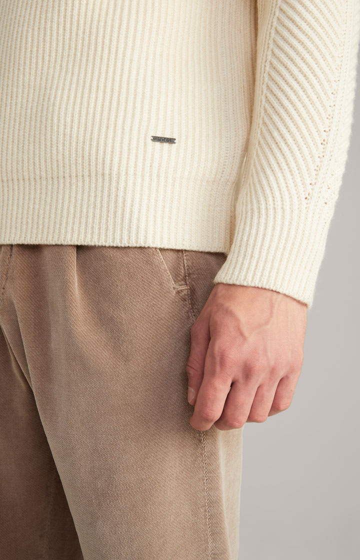Wool-Mix-Pullover Brunor in Offwhite