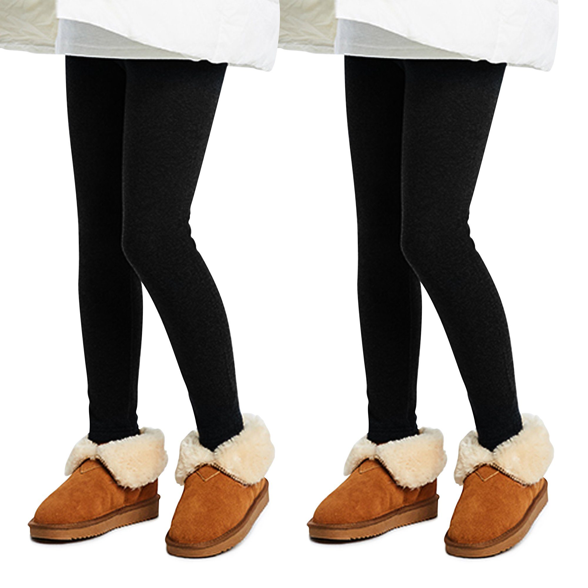 L&K-II Thermoleggings 4610 (2er-pack, 2-tlg) Thermoleggings Mädchen mit Fleece gefütterte