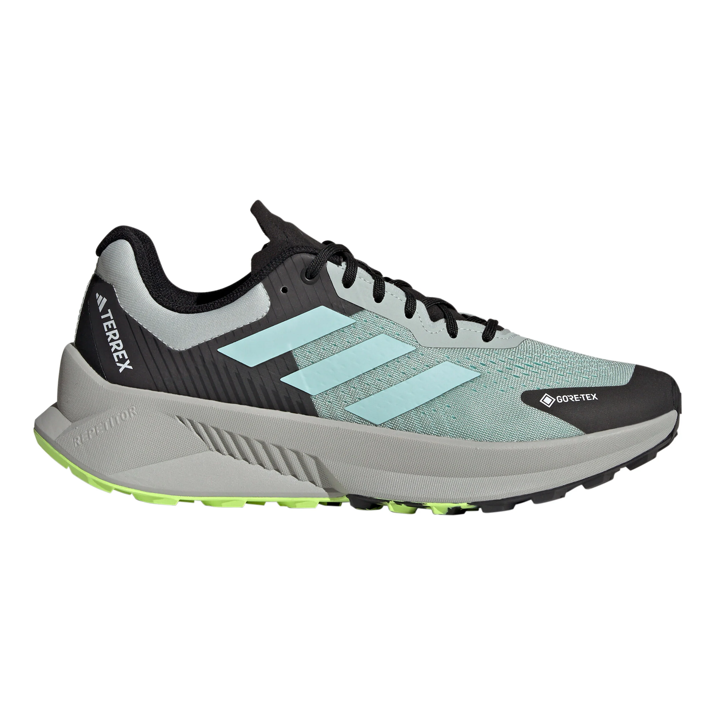 Terrex Soulstride Flow GTX Trailschuh Herren - Grau, Limette