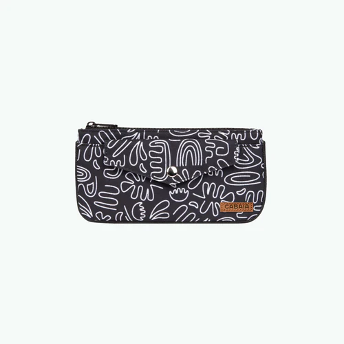 Black Coursives Crossbody Pouch