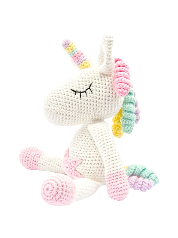 miniHeld Handgestrickter Einhorn 