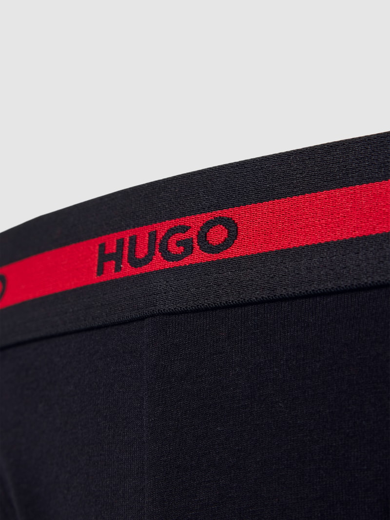 Jockstrap mit elastischem Logo-Bund im 3er-Pack in schwarz