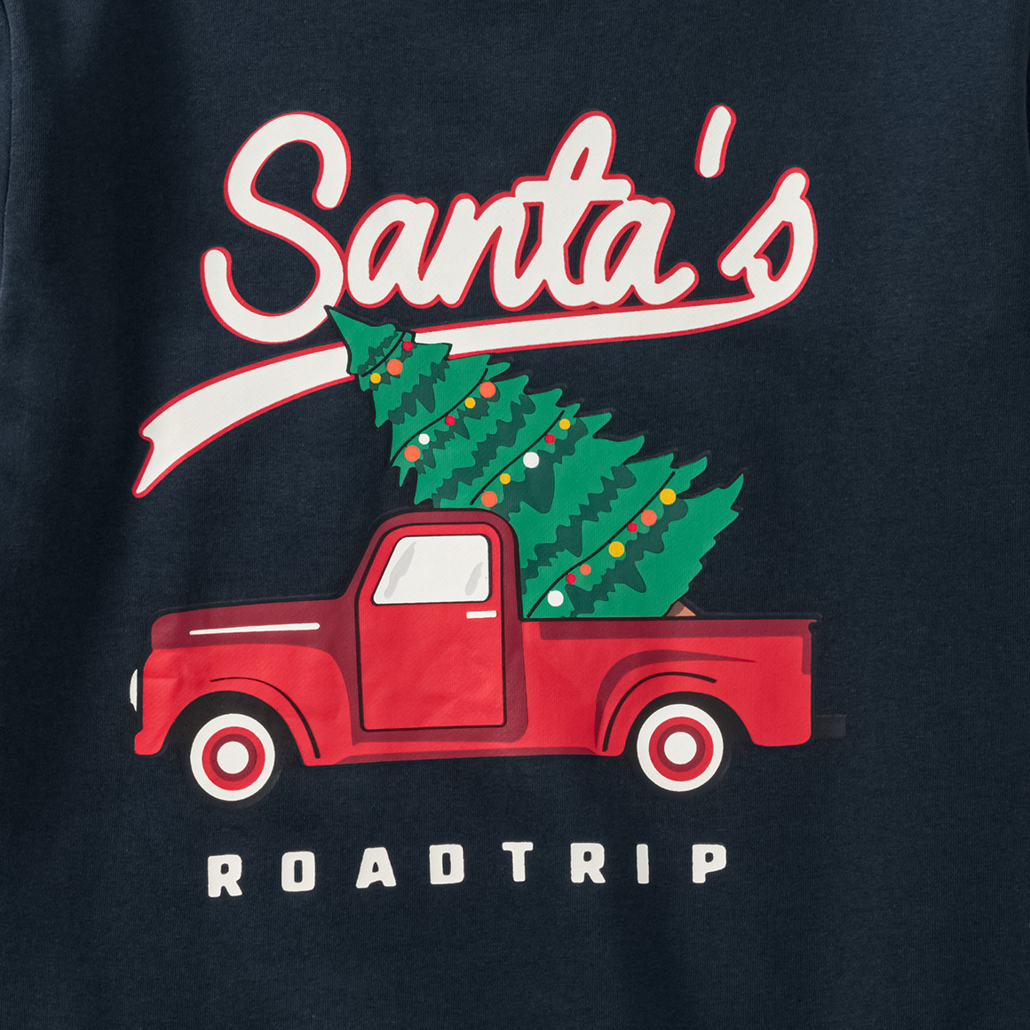 Jungen Weihnachtssweatshirt mit Print dunkelblau