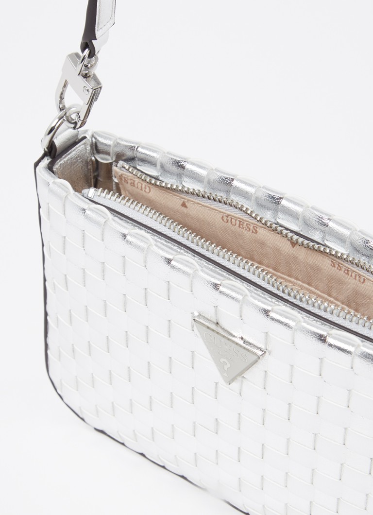 GUESS Twiller Mini skulderveske med tekstur og metallisk finish