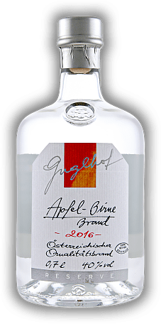 Guglhof Apfel / Birne Reserve 2016 Guglhof Apfel / Birne Reserve 2016  Jahrgang 2016 - 0,7	 Liter - Vol 40%