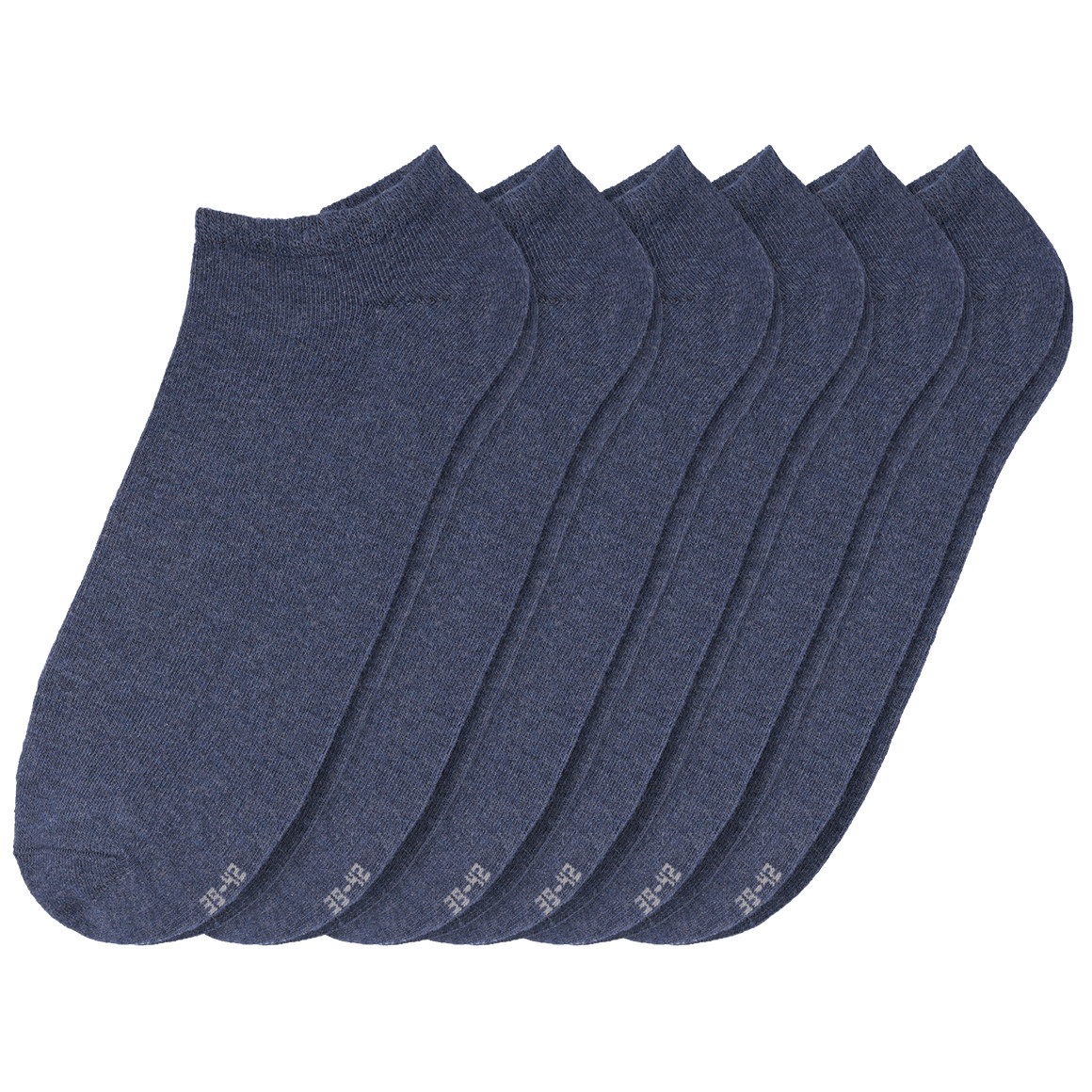 6 Paar Herren Sneaker-Socken unifarben