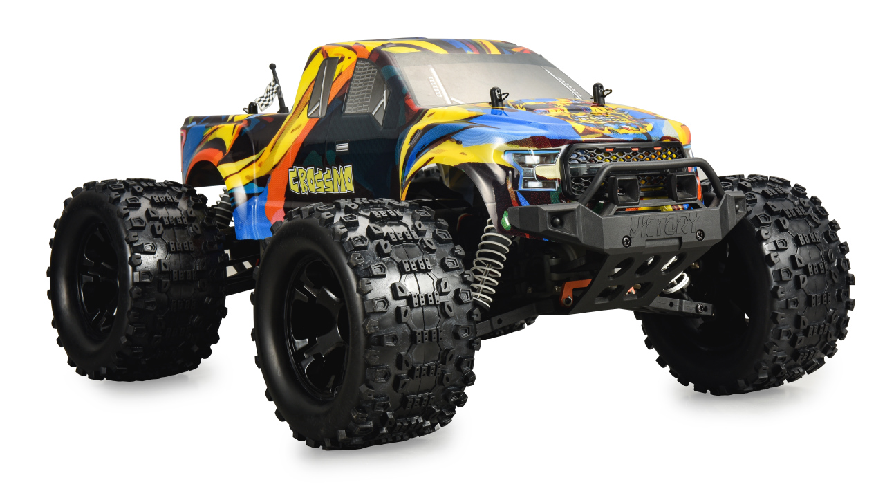 Jamara e.K. JAMARA-053131-Crossmo Monstertruck 4WD 1:10 Lipo 2,4GHz
