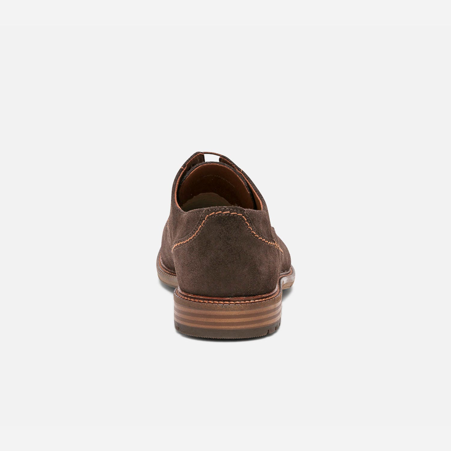 Derby marron en cuir velours éco-conçu
