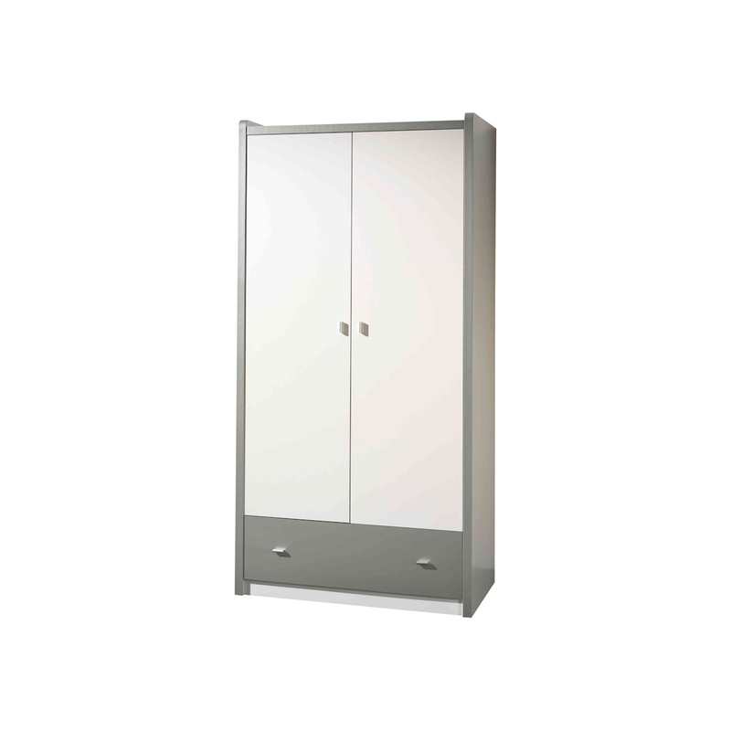 Armoire 2 portes Bonny gris