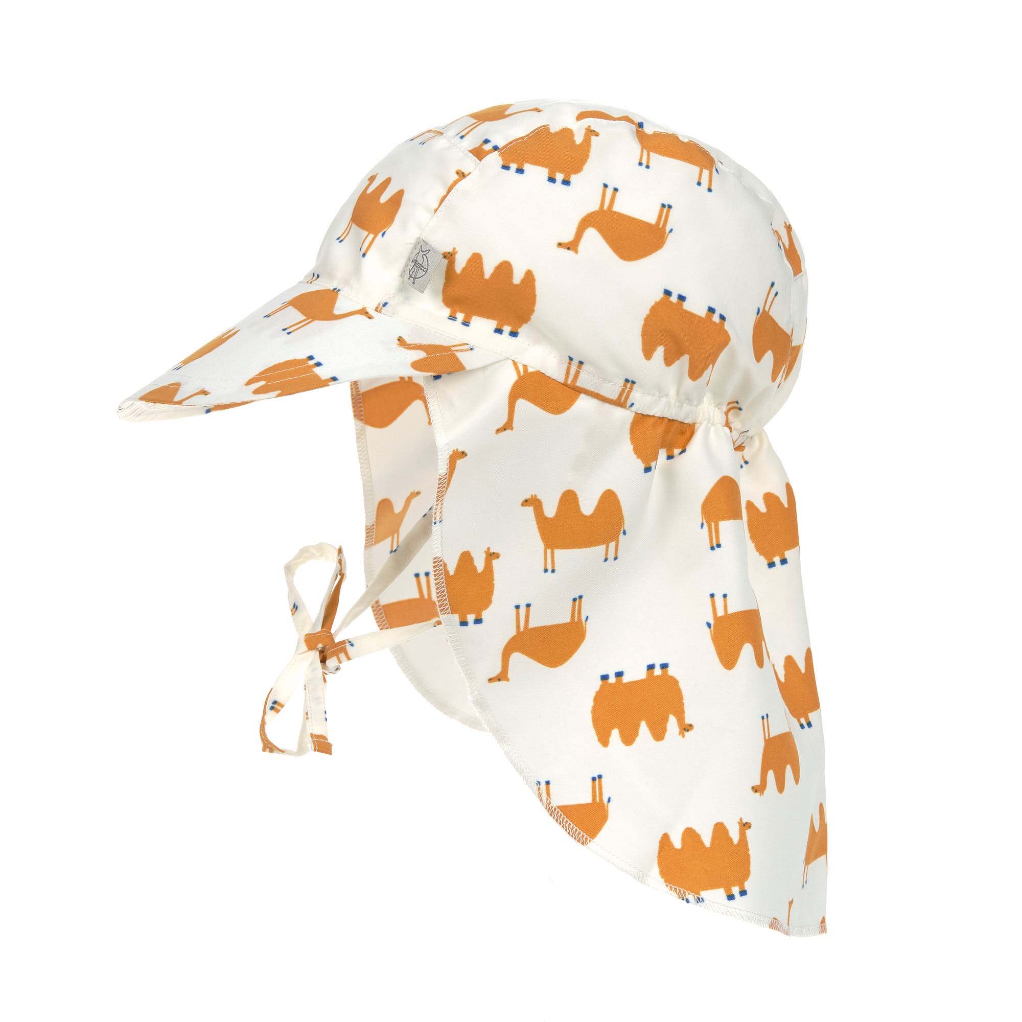 Sonnenhut Baby (UV Schutz & Nackenschutz) - Kamel, Weiß