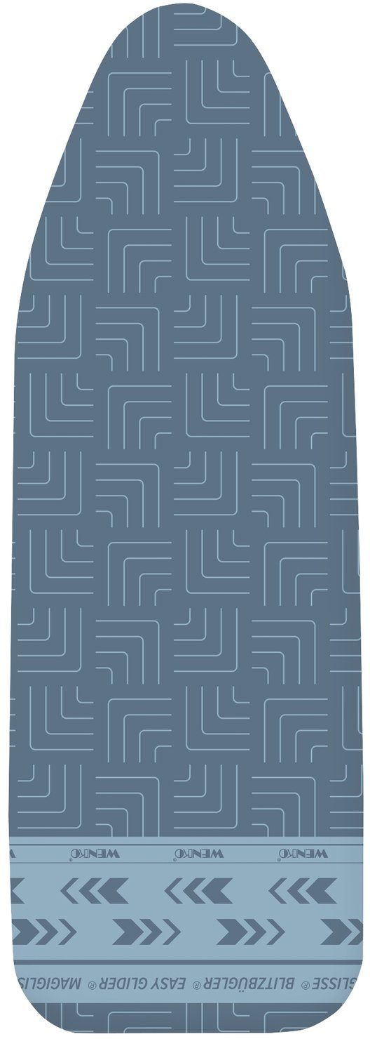 WENKO Bügelbrettbezug Air Comfort, Baumwolle, Bügelfläche 140x48cm,Blitzbüglerzone XL