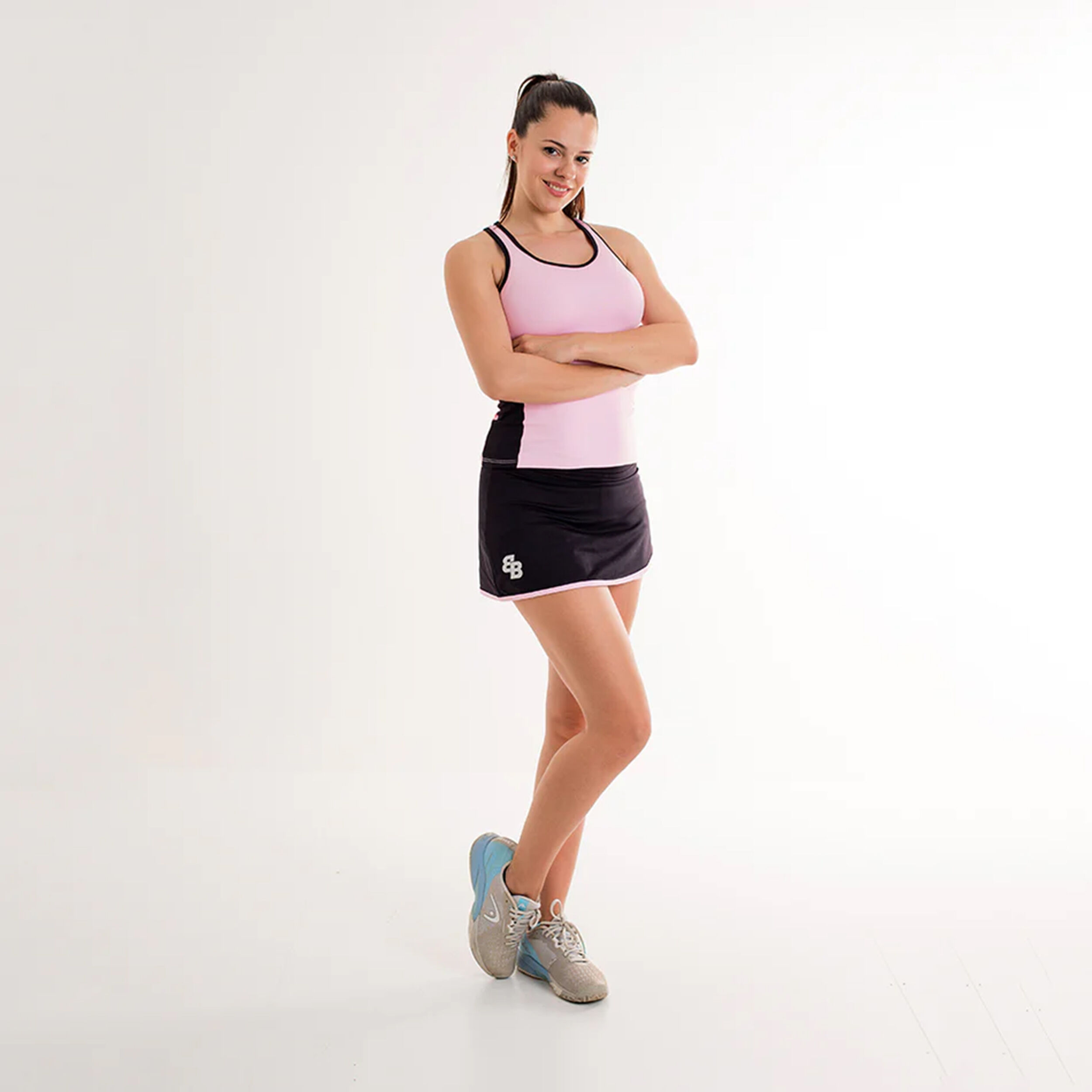 Love Tank-Top Damen - Rosa, Schwarz