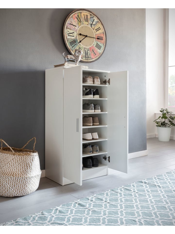 KADIMA DESIGN Schuhschrank mit 2 Türen 55x108x35 cm Schuhregal Holz günstig kaufen onesize