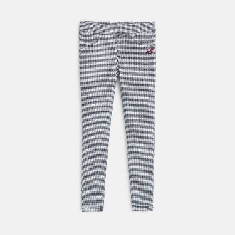 Pantalon maille jacquard bleu fille Chipie