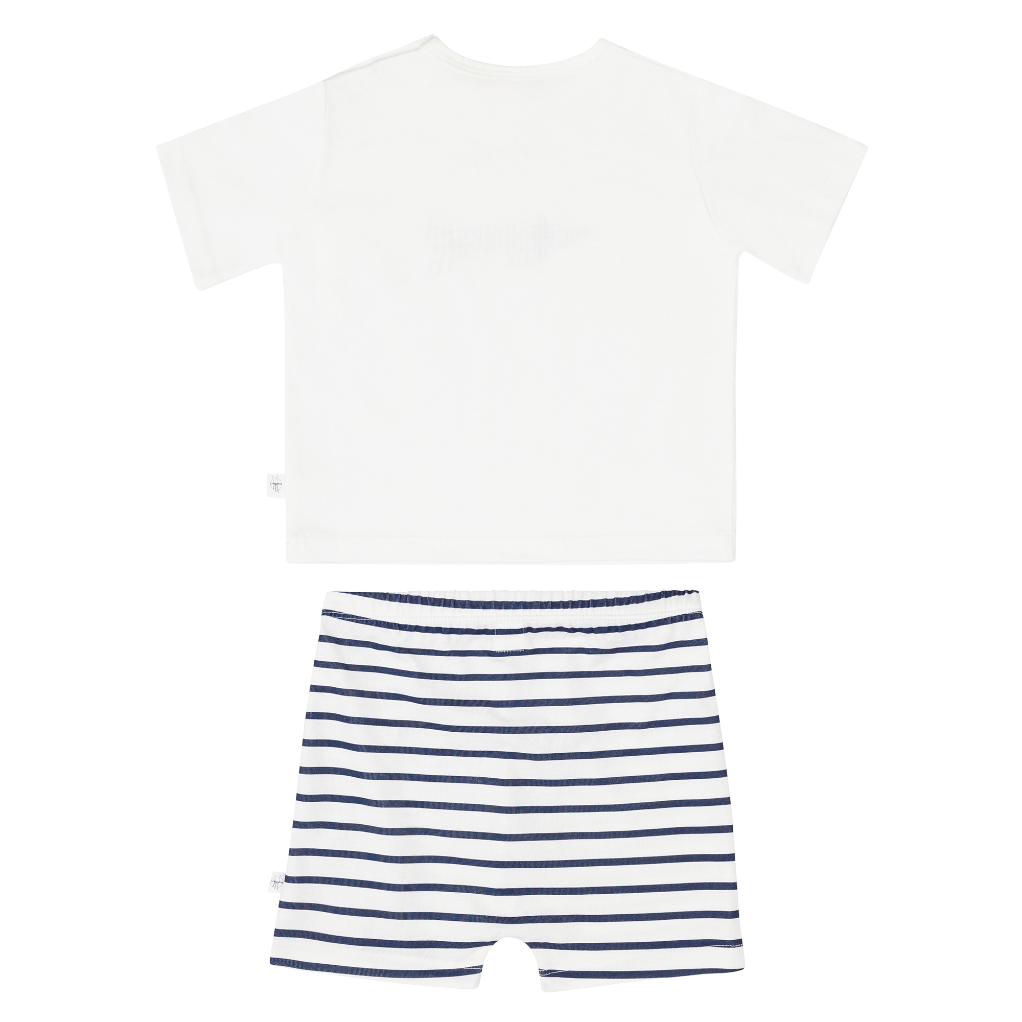 Kinder Pyjama Kurz - Bio Baumwolle, Hund Blau