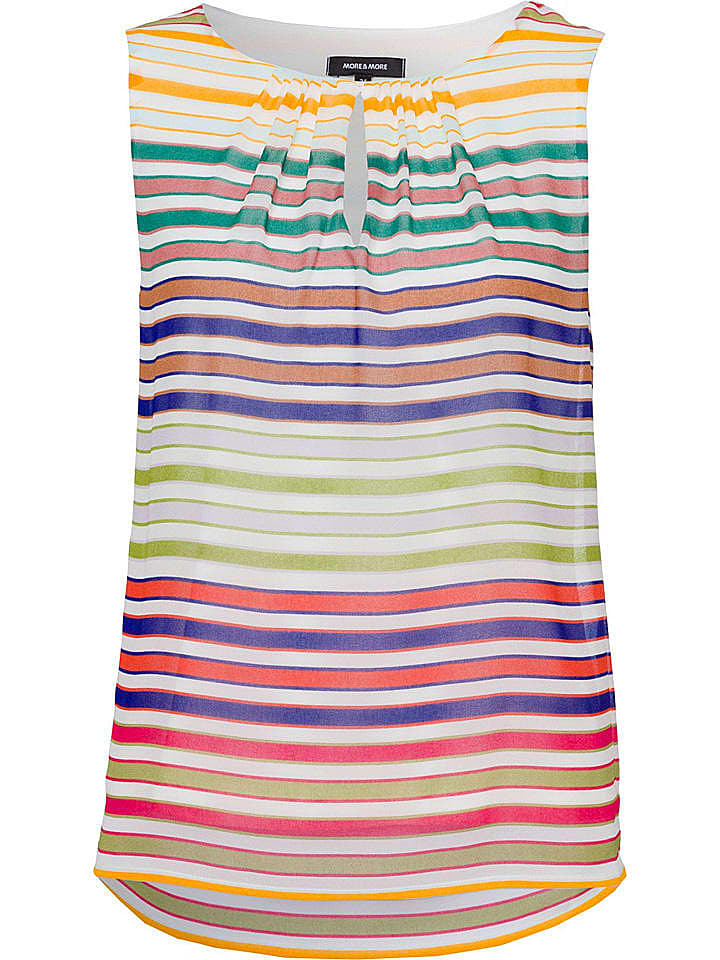 More & More Top in Creme/ Bunt günstig kaufen 36