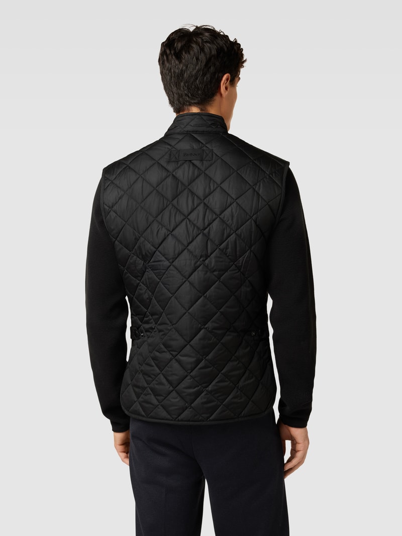 Steppweste mit Pattentaschen Modell 'LOWERDALE' in schwarz