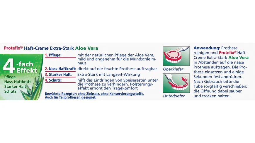 Protefix Haft-Creme mit Aloe Vera 47 g