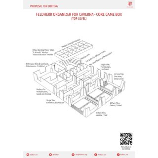 Feldherr Organizer für Caverna: Die Höhlenbauern - Grundspielbox