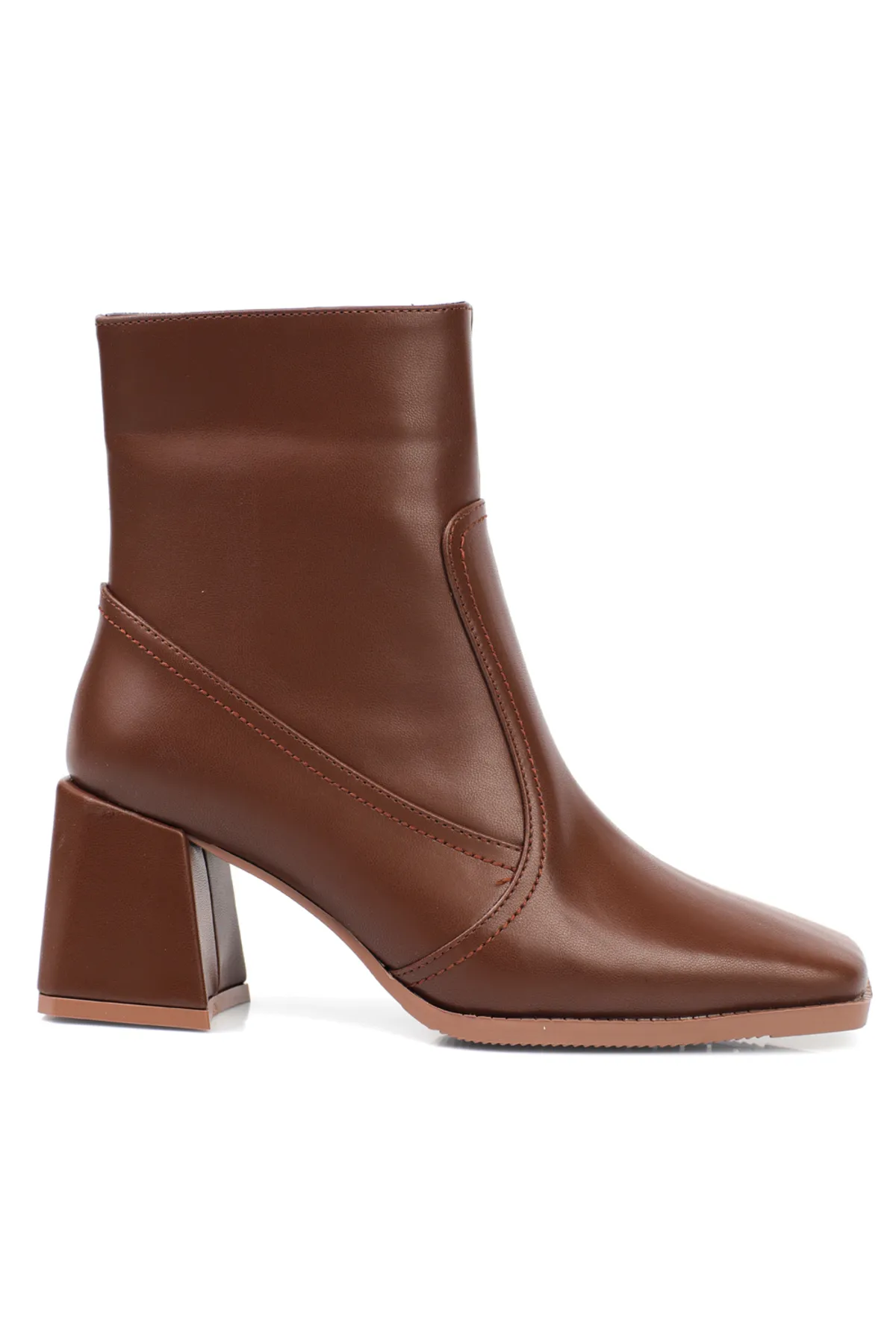 Capone Outfitters  Damenstiefel mit stumpfer Zehenpartie und seitlichem Reißverschluss
