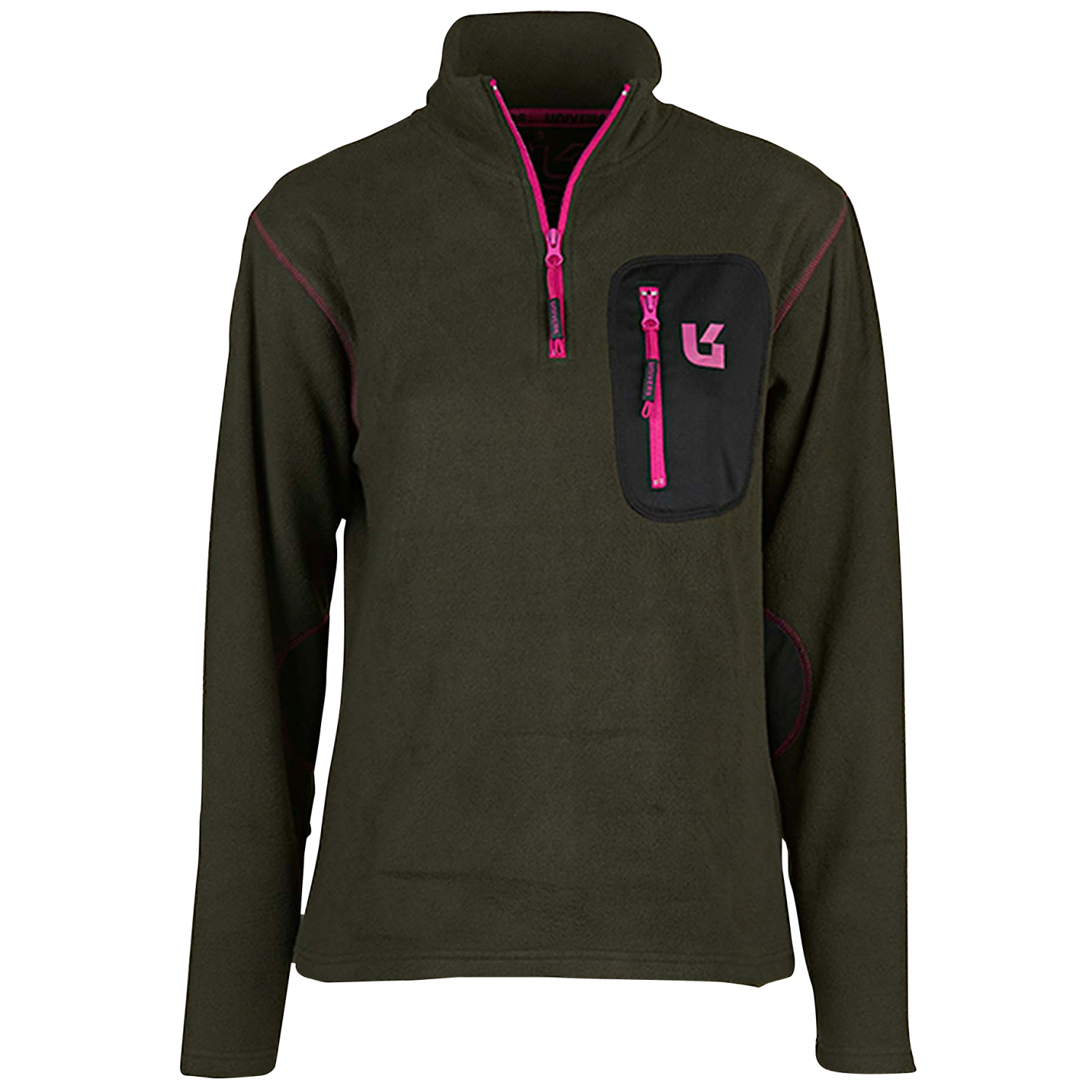Univers Damen Fleecepullover mit Rollkragen