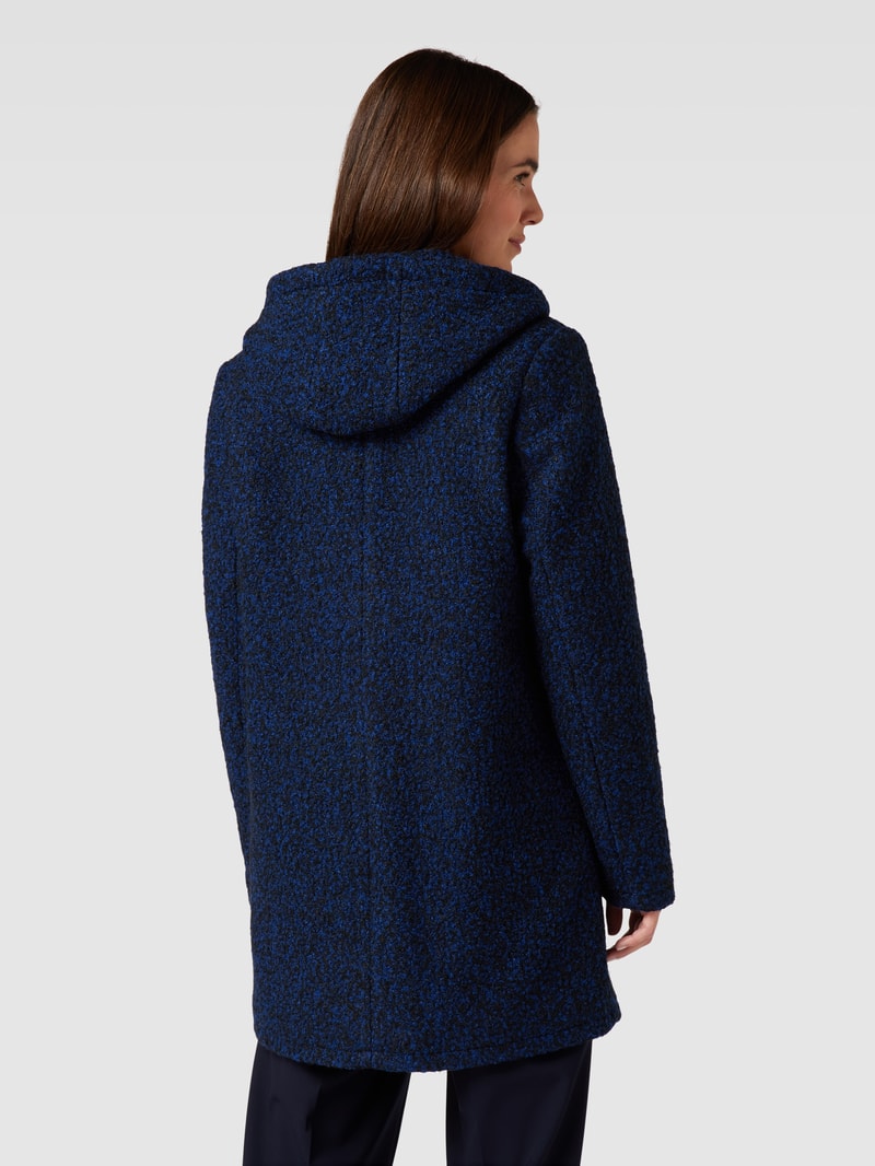 Jacke mit Kapuze Modell 'ZADA' in marineblau