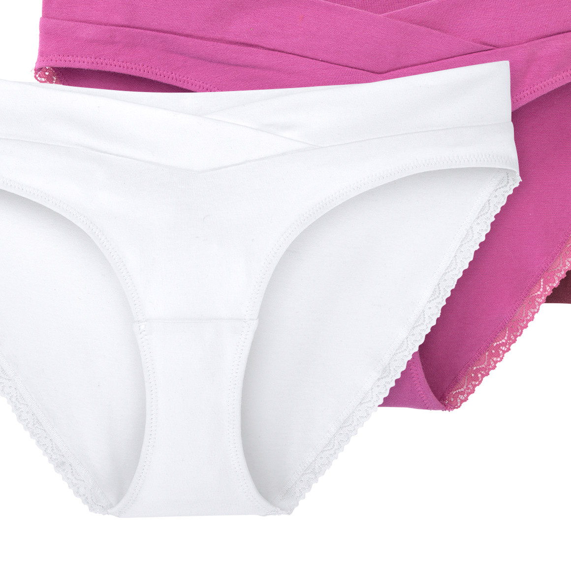 3 Damen Umstands-Slips mit Bio-Baumwolle