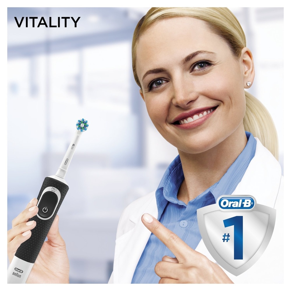 oral-b Oral-B Vitality 100 Brosse À Dents Électrique Noire Brosse À Dents Electrique