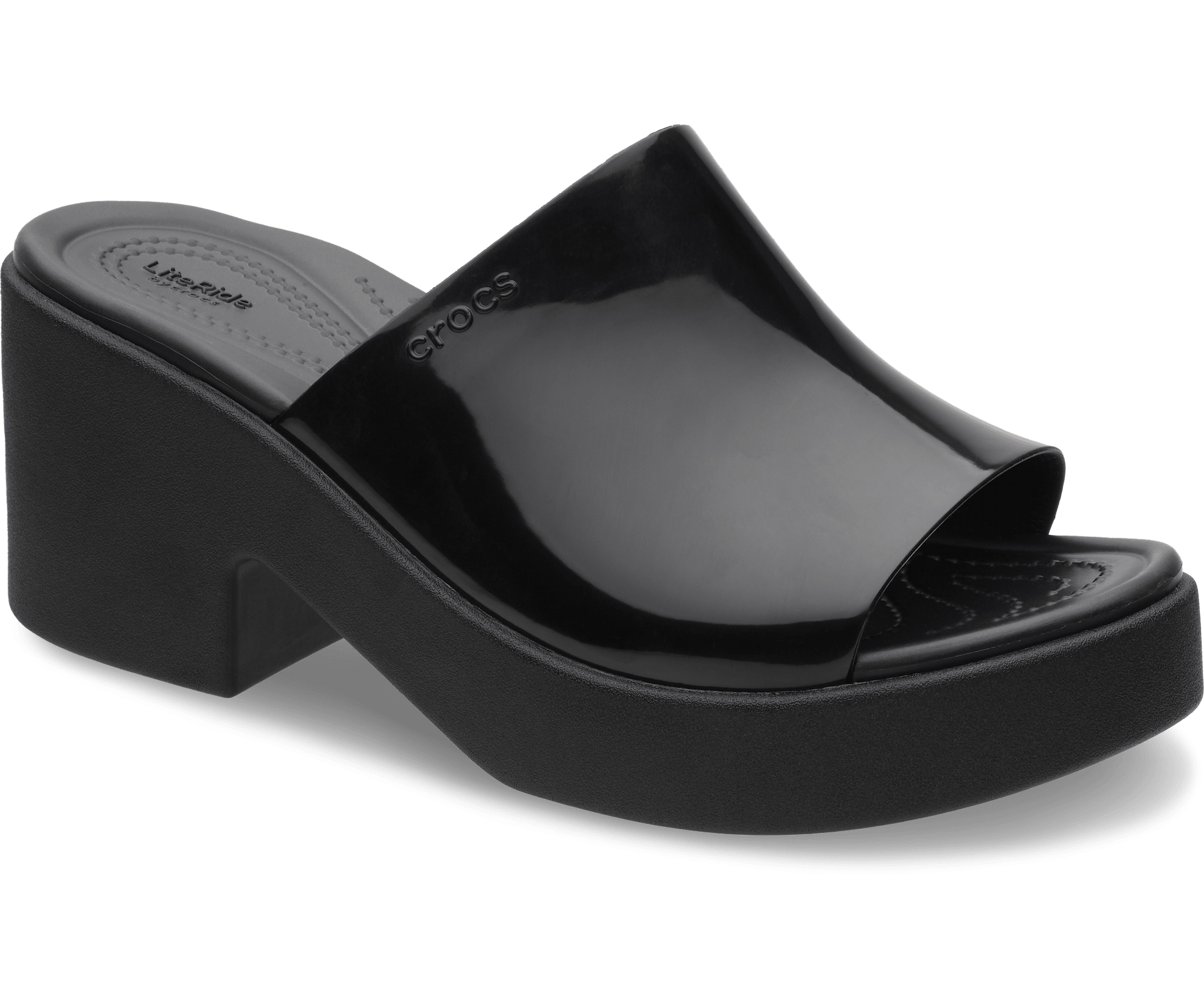 Brooklyn Slide High Shine Heel - Sandal