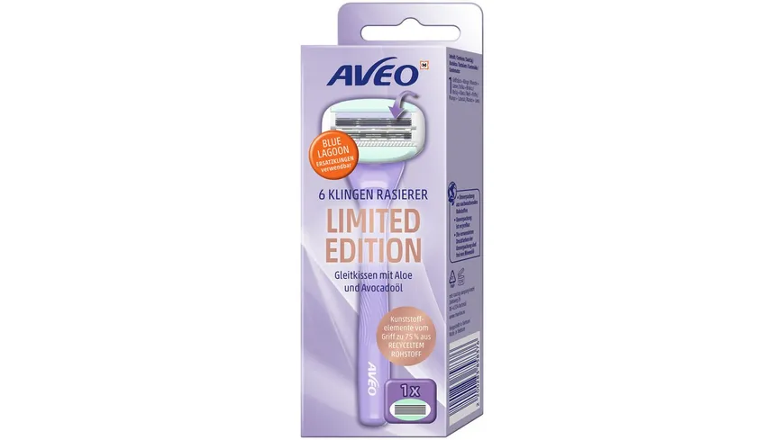 AVEO Blue Lagoon 6 Klingen Damen Rasierer