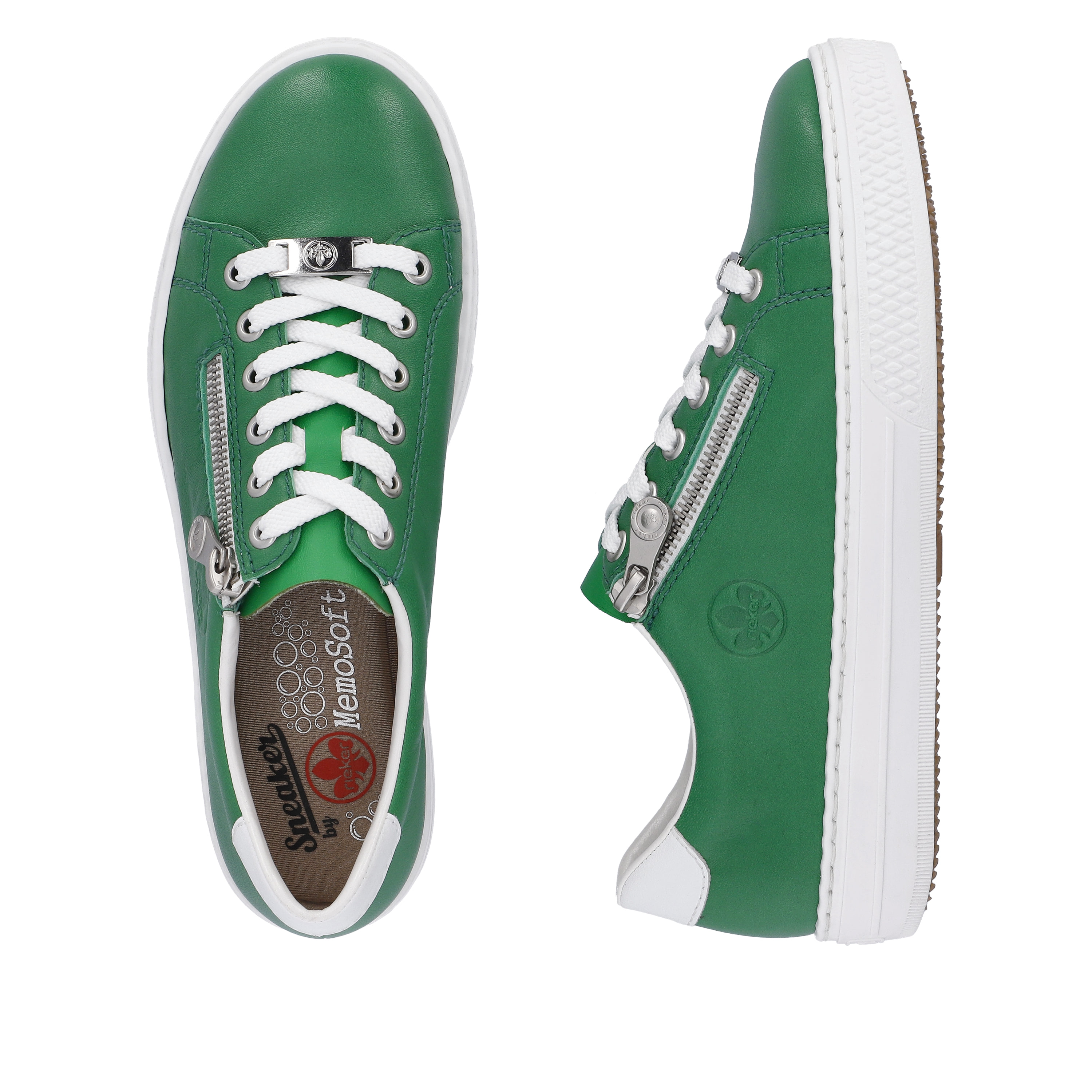 Rieker Damen Sneaker Low grasgrün