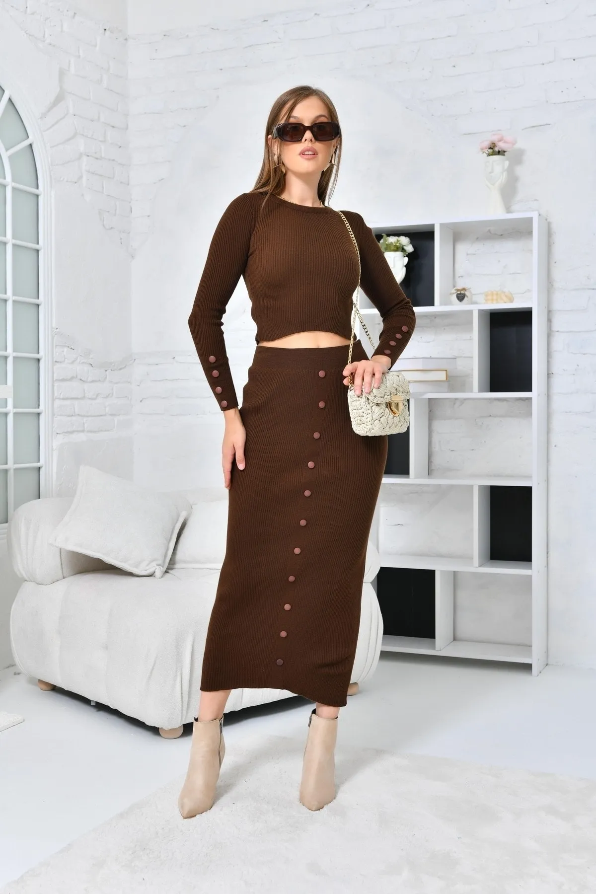 VOLT CLOTHİNG  Strickrock-Kostüm für Damen