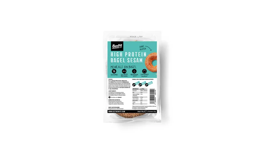BenFit Hgih Protein Bagel Sesam 150 g