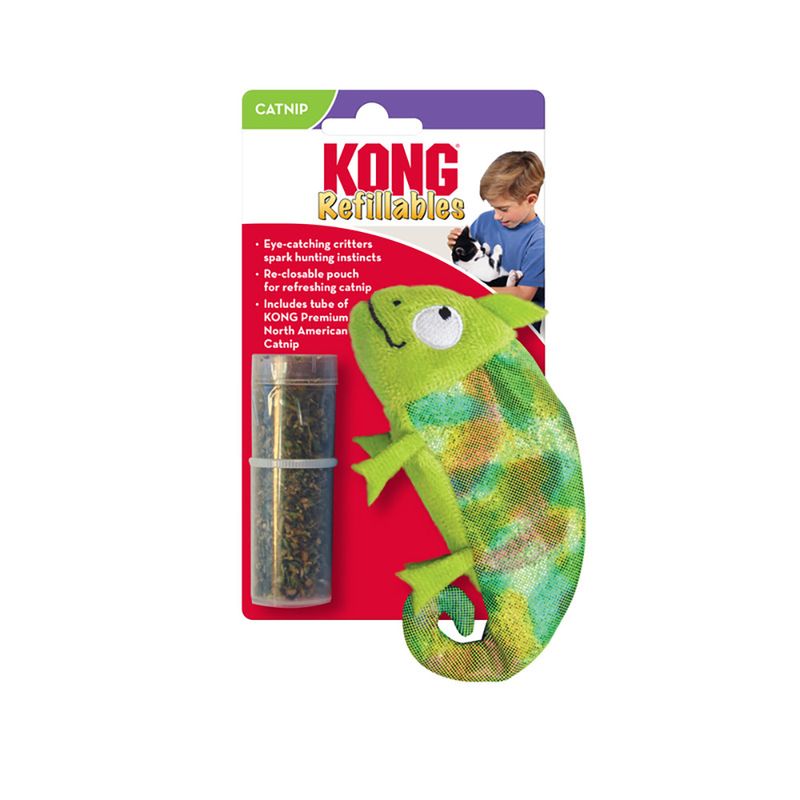 KONG Refillables Katzenspielzeug Chameleon