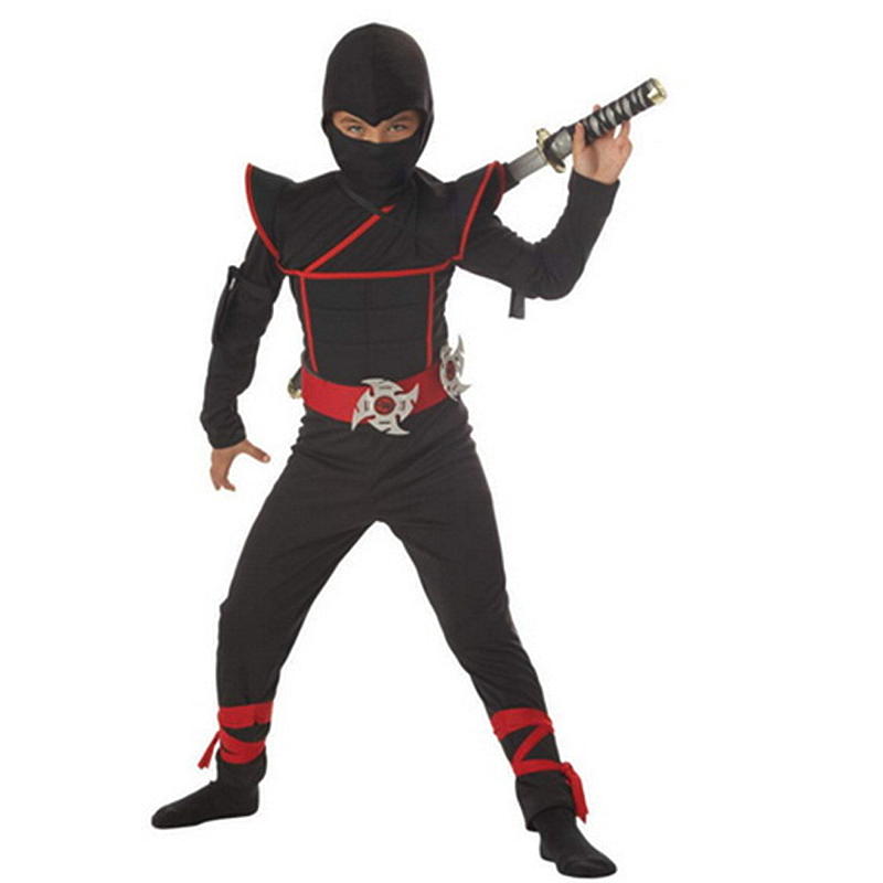 Time 2 Change Halloweendrakt 7-10 år, Ninja