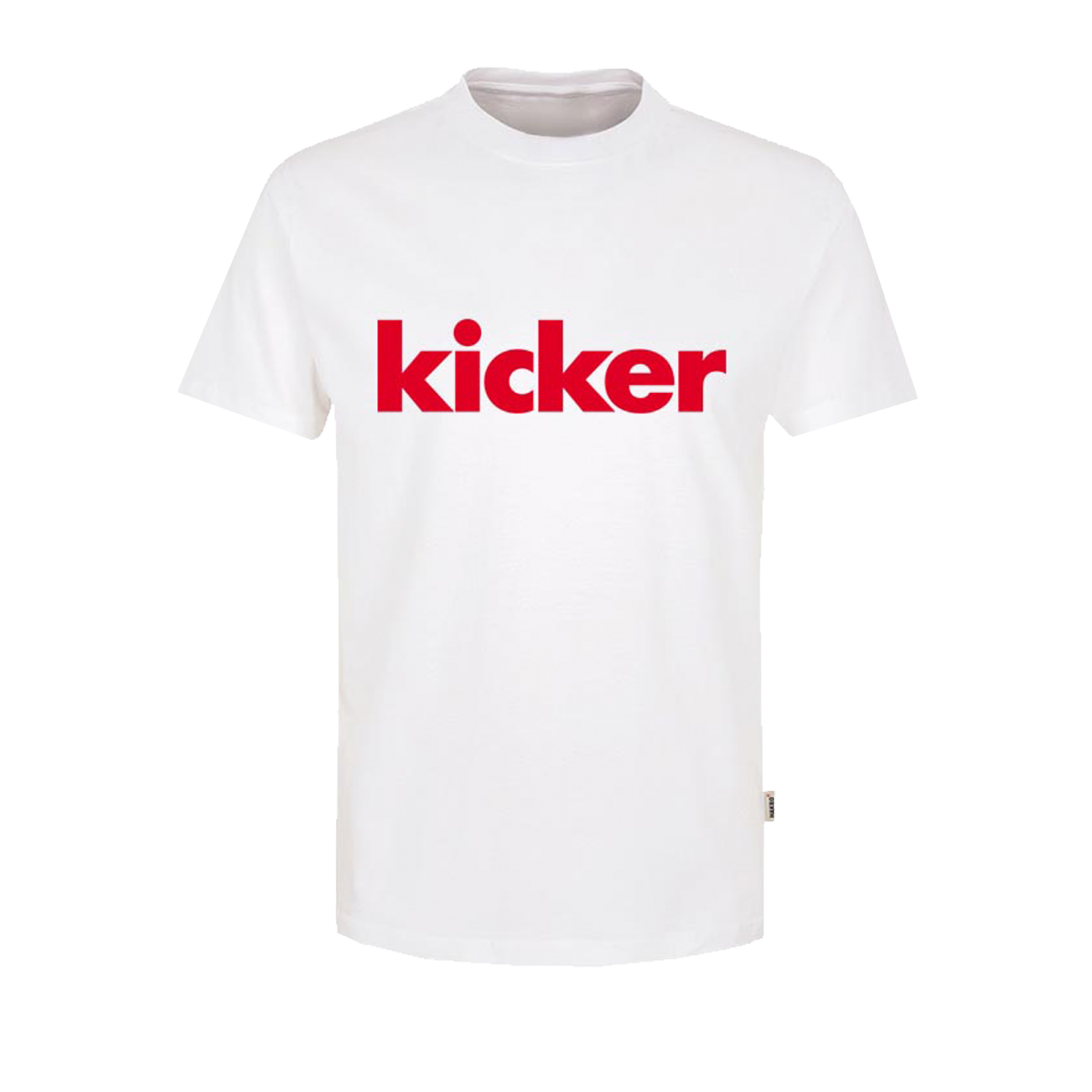 kicker Schriftzug T-Shirt Weiss F01