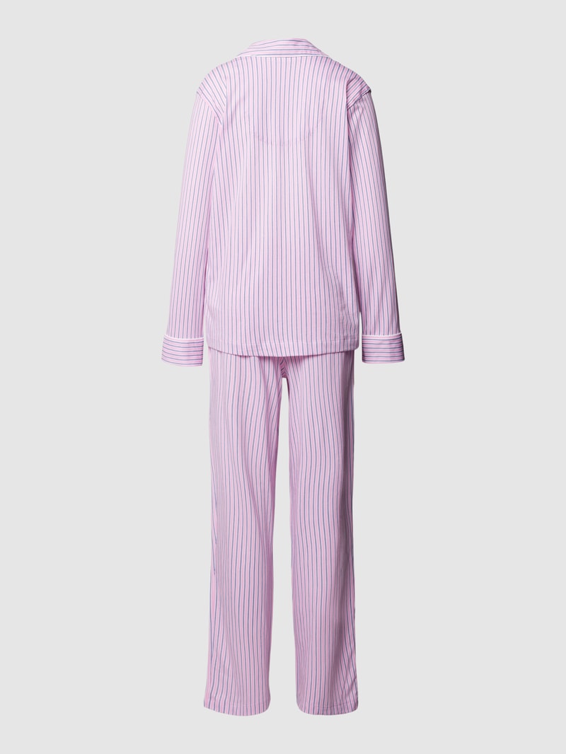 Pyjama mit Streifenmuster in rosa